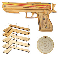 Wooden Rubber Band Gun Kit