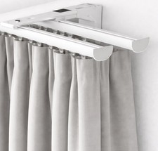 DISCRETE DOUBLE CURTAIN TRACK