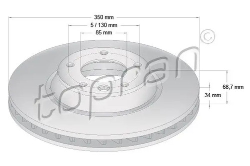 Brake disc front - disc,