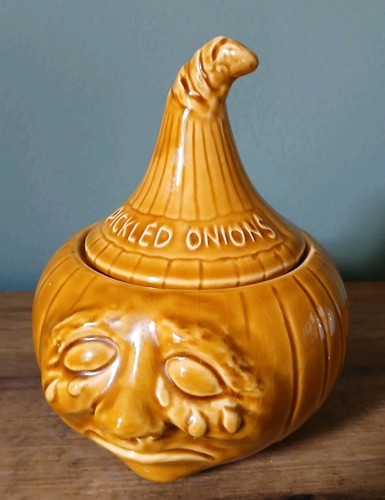 Vintage pickled onions - onions, crying