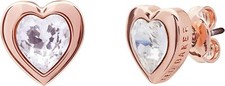 Clearance Sale Ted Baker Han Crystal Heart Stud Earrings Necklace Set For Women