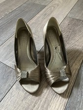 Phase Eight Satin Shoes Peep Toe Court UK Size 4 EU 37