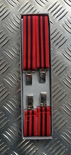 Retro Vintage Unisex Slim Clip-On Braces/Suspenders Adjustable. NEW x 10 pairs