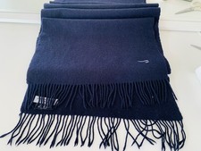 British Airways 100% Lambswool Wide scarf Navy Julien Macdonald