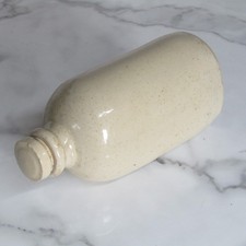 Vintage Stoneware Bed Warmer Bottle Shape 2 Pint Size