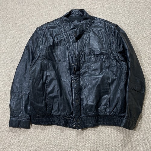 Vintage leather bomber - bomber, jacket