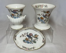 Two Wedgwood Kutani Crane Bone