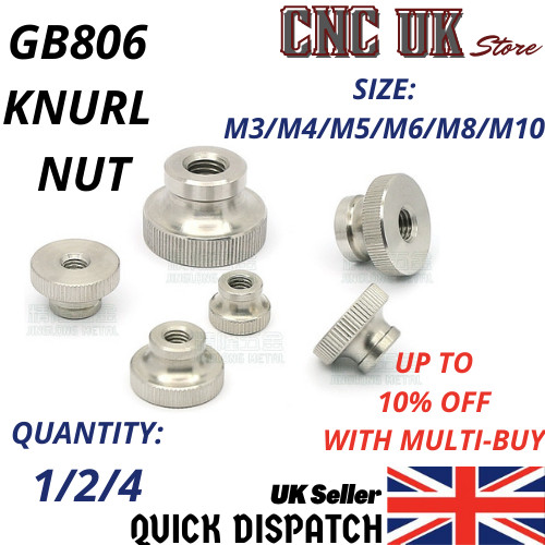 Nickel plated knurled thumb - plated,
