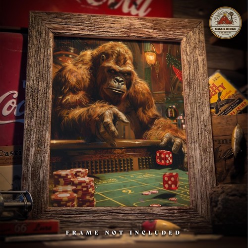 Craps sasquatch bigfoot art - craps,