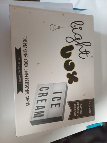 Light box sign - light,