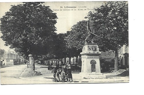 Libourne statue gereaux - statue,
