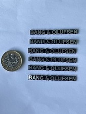 B&O Speaker aluminum sticker x6 car styling stereo speaker BO badge Bang Olufsen