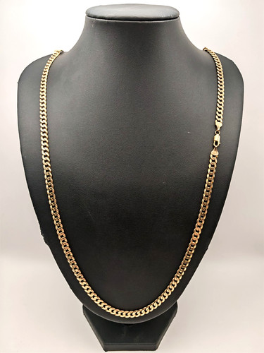 Solid 9ct yellow gold curb - 9ct,