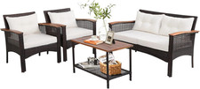 Acacia Wood 4-Piece Patio Set