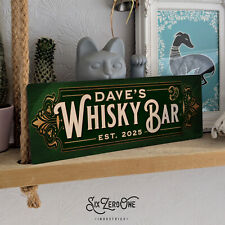 Personalised Whisky Bar Metal