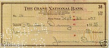 JAMES DEAN Signed Cheque /