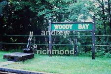 Woody Bay Lynton & Barnstaple Railway Sign Devon 2005 Original 35mm Slide