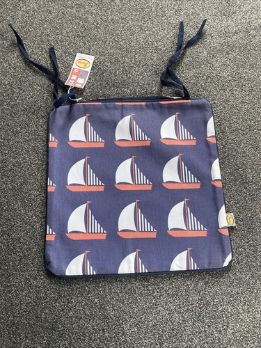 Blue chair seat pad cover - seat,