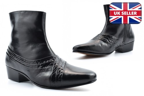 Mens cuban heel boots real - cuban,