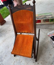 Vtg victorian folding wooden - folding,