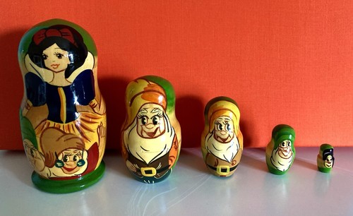 Vintage snow white - white, seven