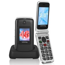 T3105 4G Unlocked Flip Mobile Phone for Senior with Big Button 2.8 1.77 Dual