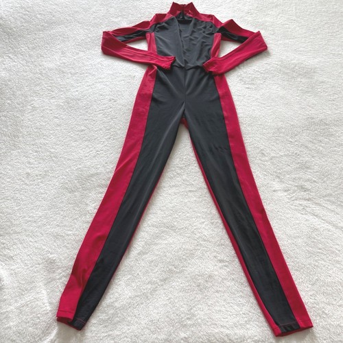 Red black dance unitard color - dance,