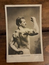 Postcard Sandow weight lifting wrestler muscle body builder by Beagles - H White