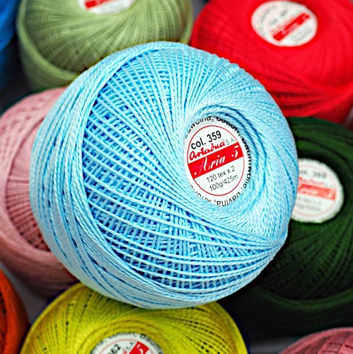 Double mercerized crochet - double,