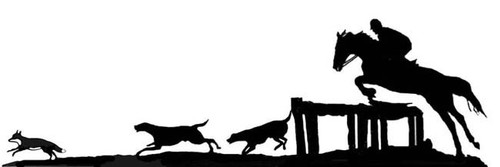 Horse hounds fox weathervane - horse,