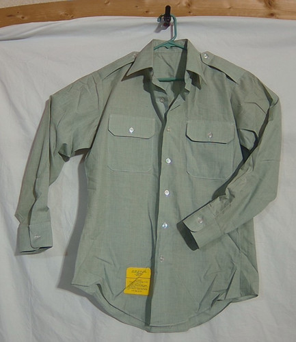 Vtg military shirt mens - mens, 15.5
