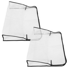  2 Pcs Chair Back Cover Clear