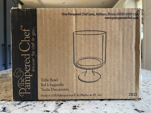 Pampered chef glass trifle - pampered,