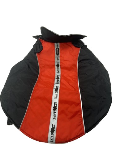 Red black dog winter - red,
