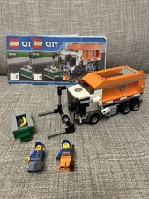 Lego City Garbage Truck, Set 60118, Complete With Minifigs And Instructions