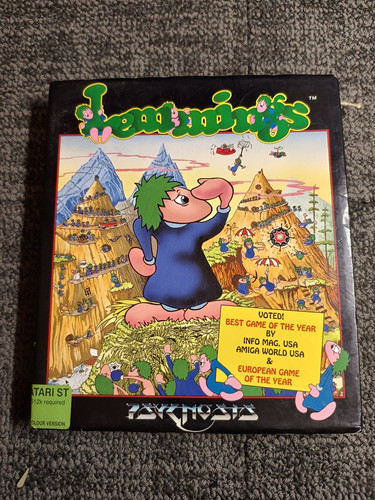 Atari lemmings game - atari,
