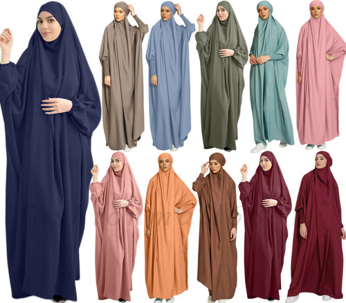 Muslim overhead burqa caftan - overhead,