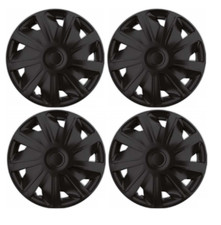 SPRINTER VAN DEEP DISH WHEEL TRIMS COVER BLACK FULL SET HUB CAPS 15" INCH