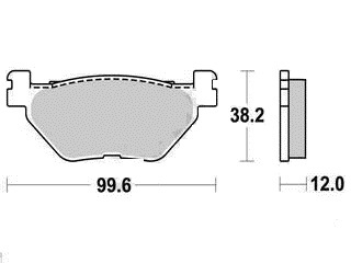 Brake pad yamaha 500 - brake,