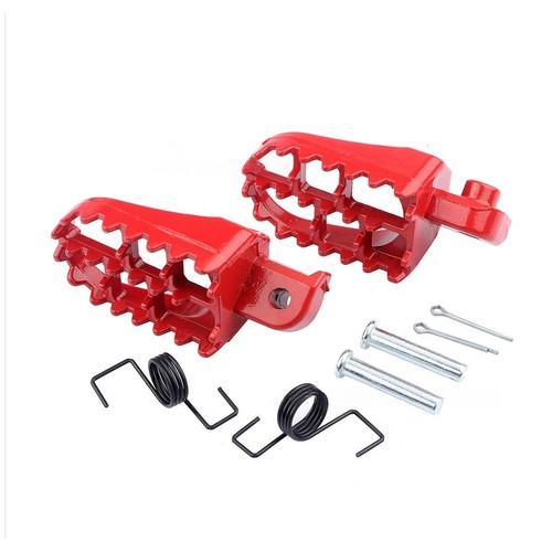Red aluminum dirt bike - bike, foot