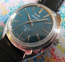 Made In India "Kohinoor" Laguna Blue Dial HMT Manual Winding Watch