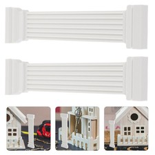  2 Pcs European Style Roman Column Decoration Dollhouse Furniture Sculpture