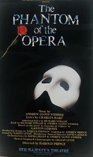 Original 1986 Phantom of the Opera Poster Framed + 2 Souvenir Programmes