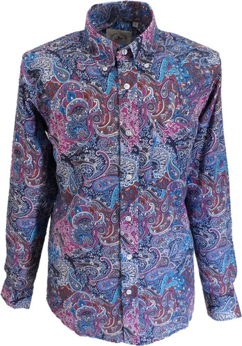 Relco blue multi paisley long - relco,