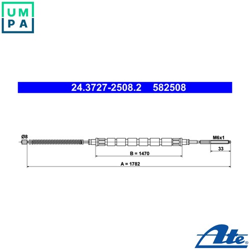 Cable pull parking - cable, brake