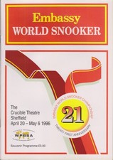 EMBASSY WORLD SNOOKER PROGRAMME 1996