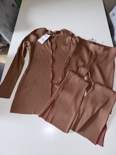 Zara brown ribbed knit - , co-ord