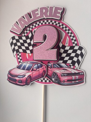 Personalised pink race - pink, car