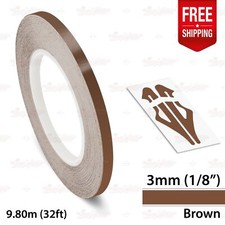 BROWN 3mm 1/8" Roll PIN STRIPE Car Striping Trim Line TAPE Decal Vinyl Sticker