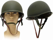 SUNRIS Military Steel M1 Helmet Tactical Protective Army Green